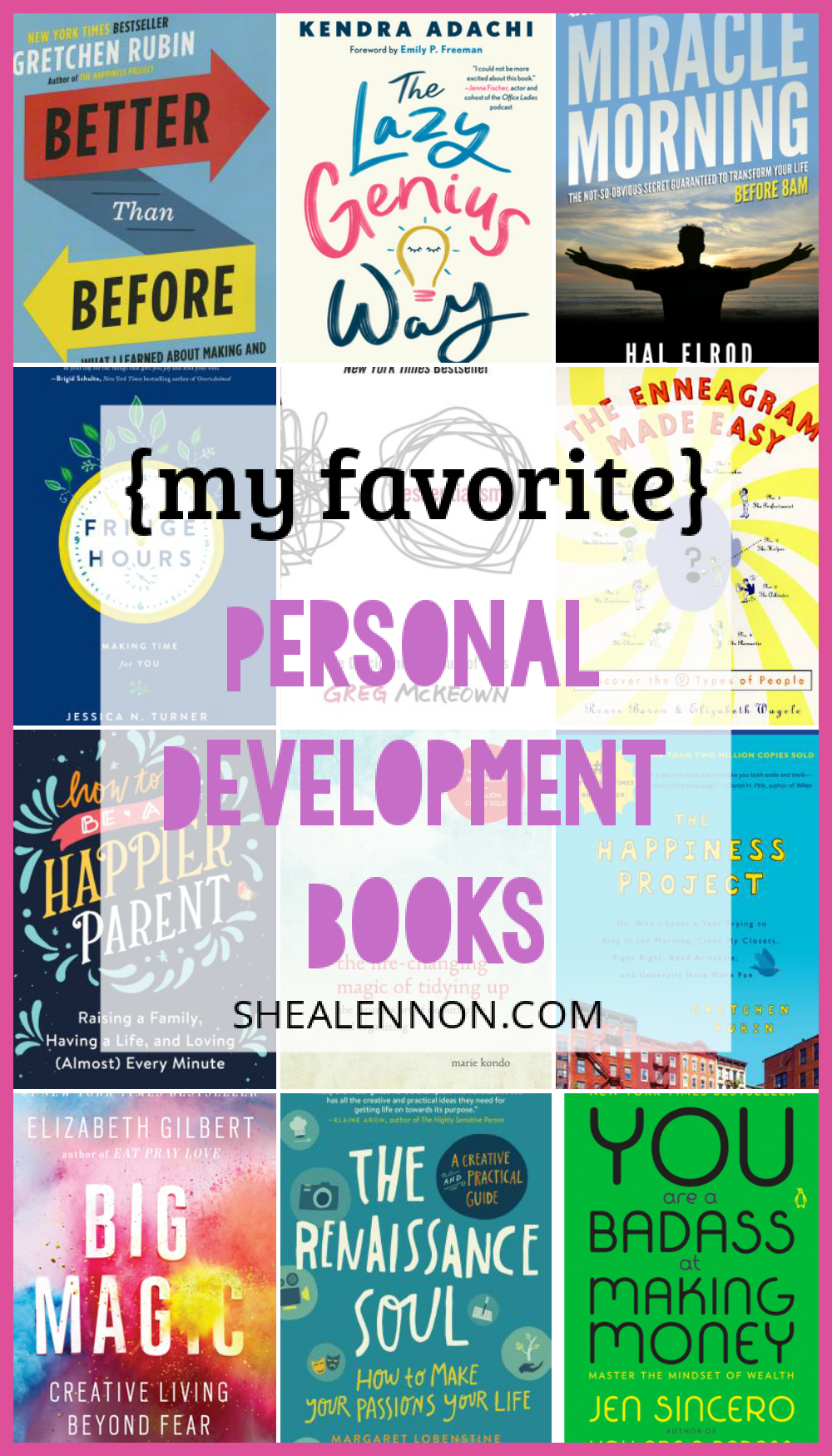 My favorite personal development books | shealennon.com