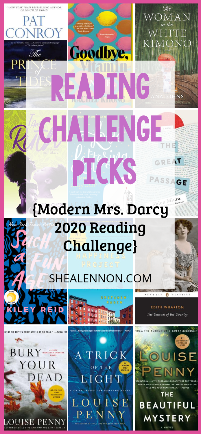 My picks for the Modern Mrs. Darcy 2020 Reading Challenge | shealennon.com